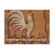Vintage Chicken Postcard