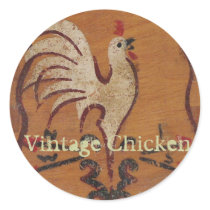 Vintage Chicken Stickers