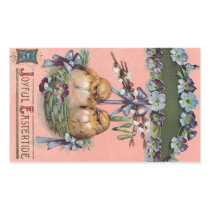 Vintage Chicks in Easter Basket Stickers