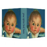 Vintage Child, Cute Baby in a Highchair Binder