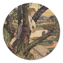 Vintage Child, Foreign Land, Jessie Willcox Smith Sticker
