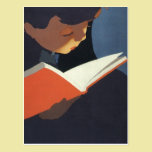 Vintage Child Reading a Book, Back to School Time! postcards