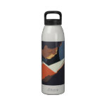 Vintage Child Reading a Book, Back to School Time! Water Bottle