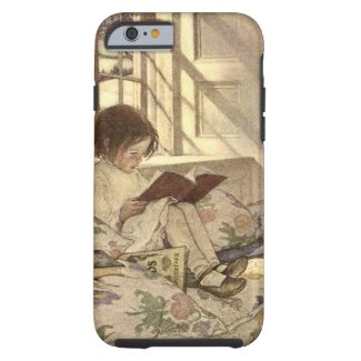 Vintage Child Reading a Book, Jessie Willcox Smith iPhone 6 Case