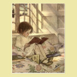 Vintage Child Reading a Book, Jessie Willcox Smith postcards