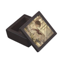 Vintage Child Reading a Book, Jessie Willcox Smith Premium Gift Box