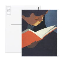 Vintage Child Reading postcards