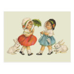 Vintage Children and Rabbits Postcards