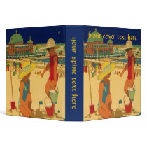 Vintage Children at the Beach binders