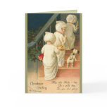 Vintage Children Christmas Card