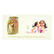 Vintage Children Hanging Stockings photo cards