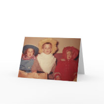 Vintage Children in Halloween Costumes Greeting Card
