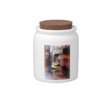 Vintage Child's Barber Chair Candy Jars