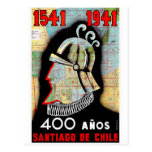 Vintage Chile Santiago Travel Postcard