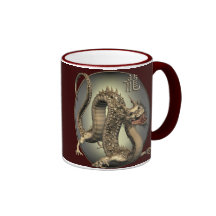 Vintage Chinese Dragon Coffee Mug