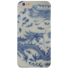Vintage chinese dragon monaco blue chinoiserie barely there iPhone 6 plus case