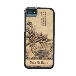 Vintage Chinese Sumi-e painting landscape scenery Cover For iPhone 5