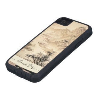 Vintage Chinese Sumi-e painting landscape scenery Case For iPhone 5