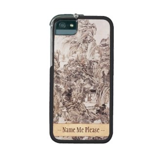 Vintage Chinese Sumi-e painting landscape scenery iPhone 5 Cover