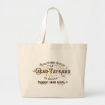 Vintage chocolate cacao advert, retro café grunge bags