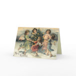 Vintage Christmas Angel Card