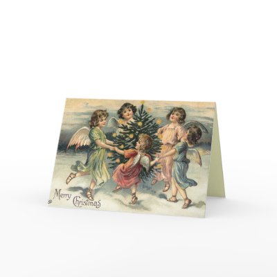 Vintage Christmas Angel Card