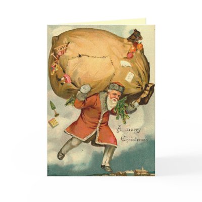 Vintage Christmas Angel Card