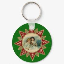 Vintage Christmas Angel Key Chains keychains by vintagegiftmall Vintage Christmas Angel Key Chains keychains