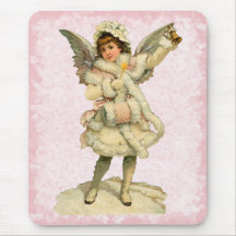 Vintage Christmas Angel Mousepad