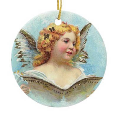 Vintage Christmas Angel ornaments
