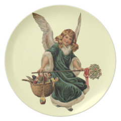 Vintage Christmas Angel Plates