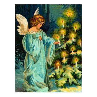 Vintage Christmas Angel Postcard