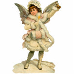 Vintage Christmas Angel Sculpture Pin Photo Sculptures