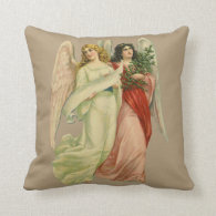 Vintage Christmas, Angelic Victorian Angels Pillows