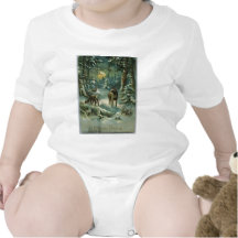 Vintage Christmas Baby Creeper