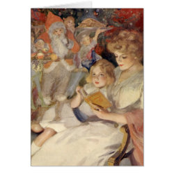 Vintage Christmas, Bedtime Stories Greeting Cards