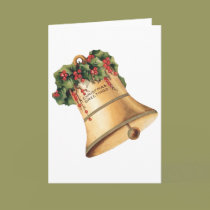 Vintage Christmas Bells; Season's Greetings cards