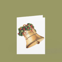 Vintage Christmas Bells; Season's Greetings cards