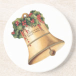 Vintage Christmas Bells; Season's Greetings Coasters
