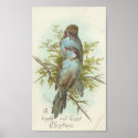 Vintage Christmas Birds posters