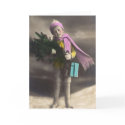 Vintage Christmas Boy card