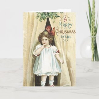 Vintage Christmas Card card
