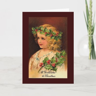 Vintage, Christmas Card