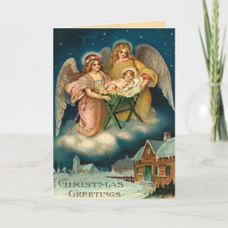 Vintage Christmas Card card