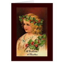 Vintage, Christmas Card