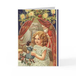 Vintage Christmas Card - Baby Doll