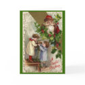Vintage Christmas Card Card