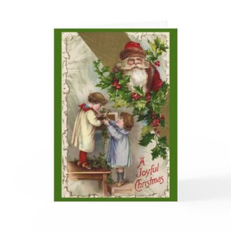 Vintage Christmas Card Card