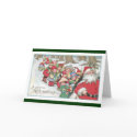 Vintage Christmas Card Santa and Kids by xmasstore Vintage Christmas Card Santa and Kids