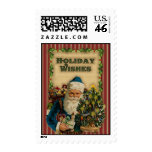 Vintage Christmas Card- Santa: Stamps